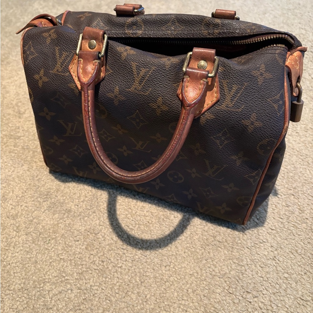 Louis Vuitton Monogram Canvas Duffel Bag in Brown and Tan Date Code SD2028